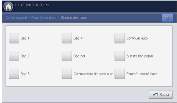 SAMSUNG CLX-9250ND - Réglage du format de papier - 1