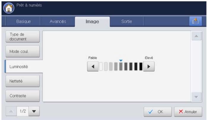 SAMSUNG CLX-9250ND - Modification de la luminosité - 1