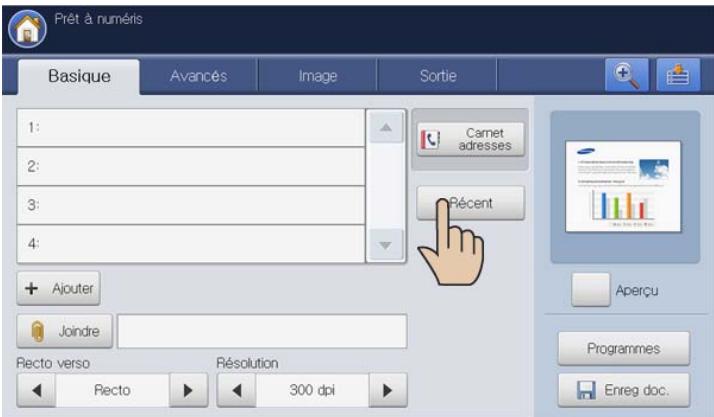 SAMSUNG CLX-9250ND - Nouvel envoi à la dernière adresse de serveur - 1