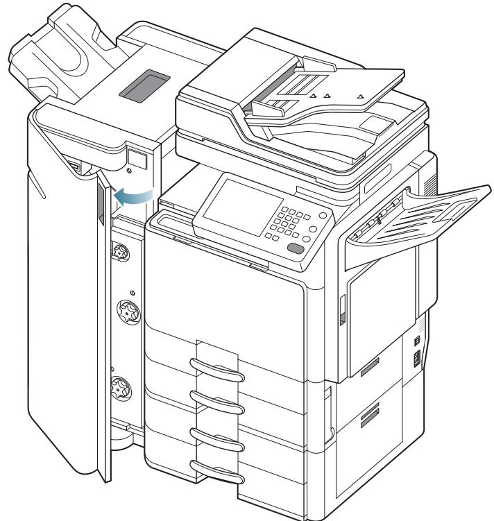 SAMSUNG CLX-9250ND - Bourrage papier à l'entrée du mécanisme de livret (finisseur de livret 3 250 feuilles uniquement) - 2