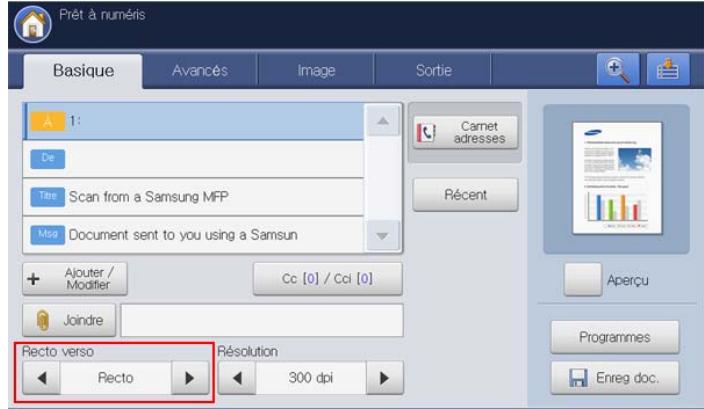SAMSUNG CLX-9250ND - Numérisation des deux faces des originaux - 1
