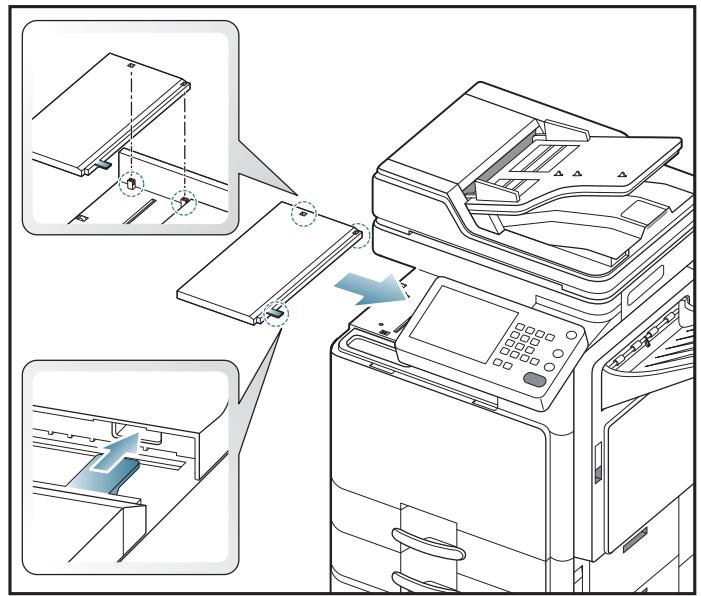 SAMSUNG CLX-9250ND - Bourrage papier à l'entrée du finisseur - 7