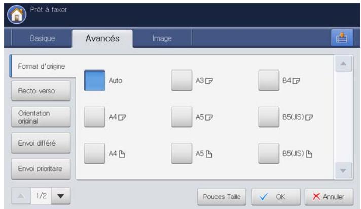 SAMSUNG CLX-9250ND - Sélection du format des originaux - 1