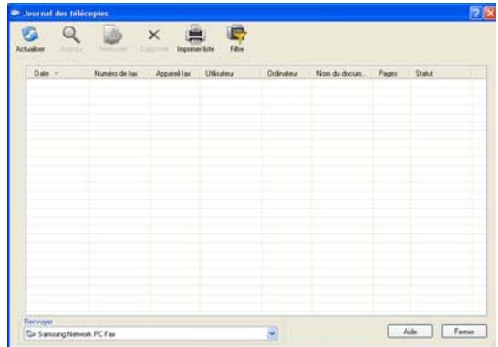 SAMSUNG CLX-9250ND - Consultation d'une liste de télécopies envoyées (Windows) - 1