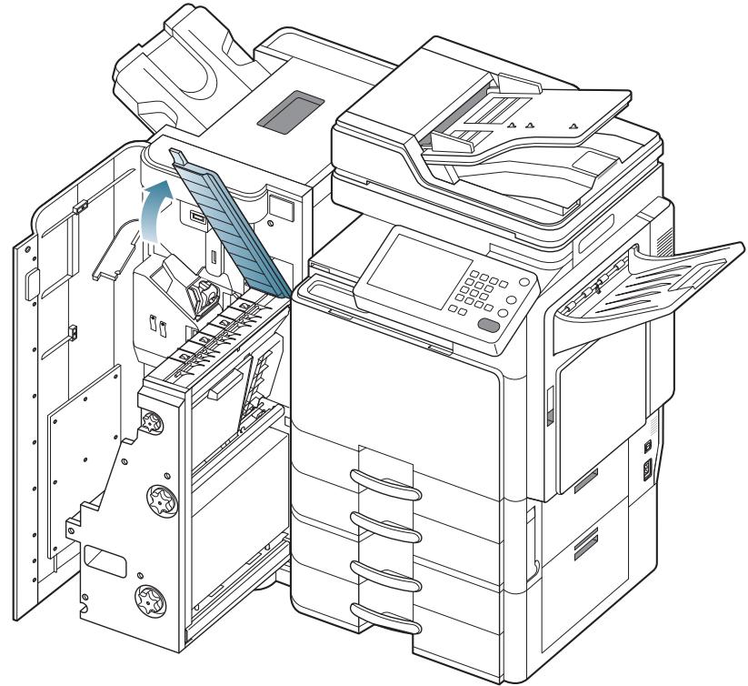 SAMSUNG CLX-9250ND - Bourrage papier à l'intérieur du mécanisme de livre (finisseur de livre 3 250 feuilles uniquement) - 4