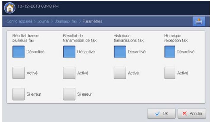 SAMSUNG CLX-9250ND - Impression d'un journal de télécopies - 2
