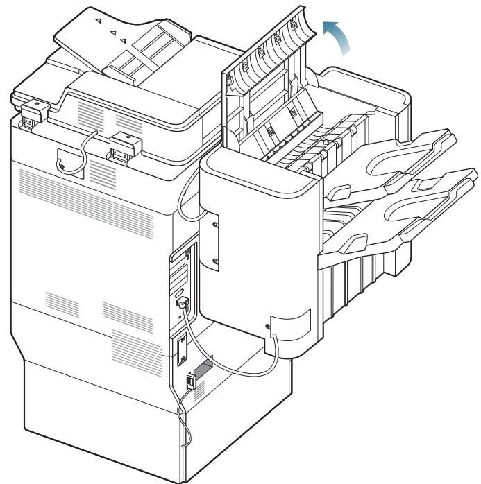 SAMSUNG CLX-9250ND - Bourrage papier à l'intérieur du finisseur durant l'éjection vers le bac supérieur - 2