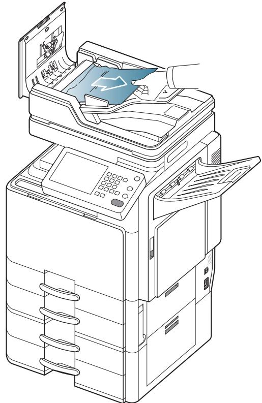 SAMSUNG CLX-9250ND - Bourrage du papier d'origine devant le scanner - 3