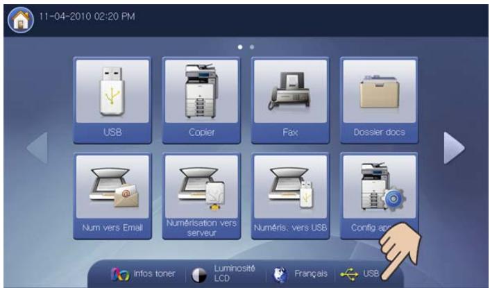 SAMSUNG CLX-9250ND - Appuyez sur OK dans l'écran d'affichage pour commencer l'impression. - 1
