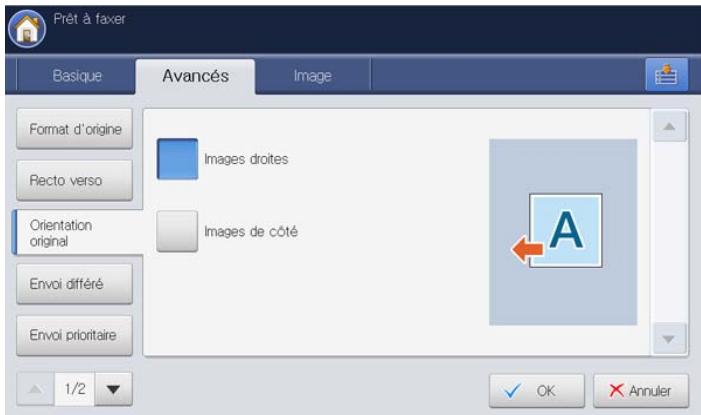 SAMSUNG CLX-9250ND - Sélection de l'orientation des originaux - 1