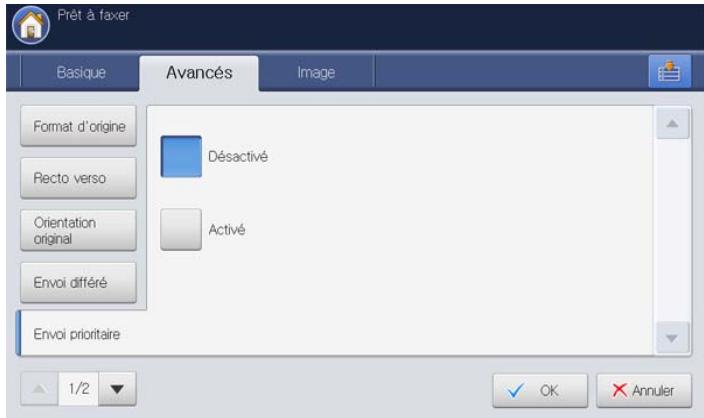 SAMSUNG CLX-9250ND - Envoi d'une télécopie prioritaire - 2