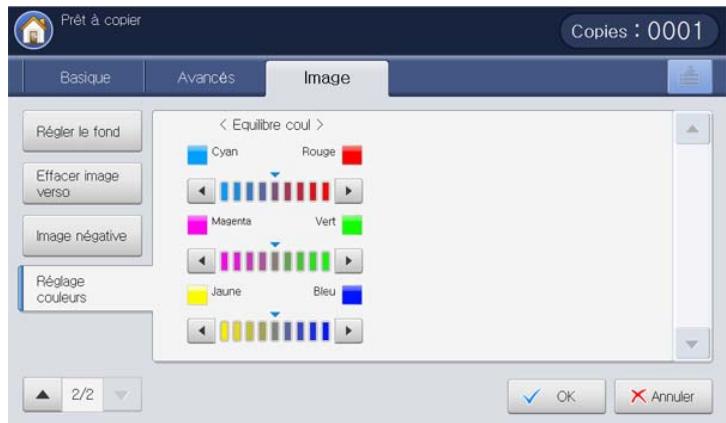 SAMSUNG CLX-9250ND - Réglage des paramètres de couleur - 2