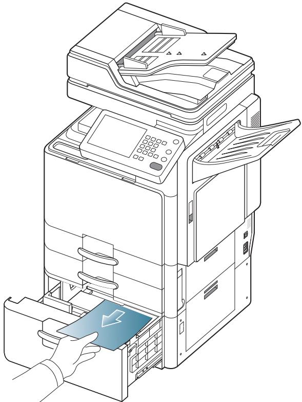 SAMSUNG CLX-9250ND - Bourrage papier dans le chargeur haute capacité optionnel - 5