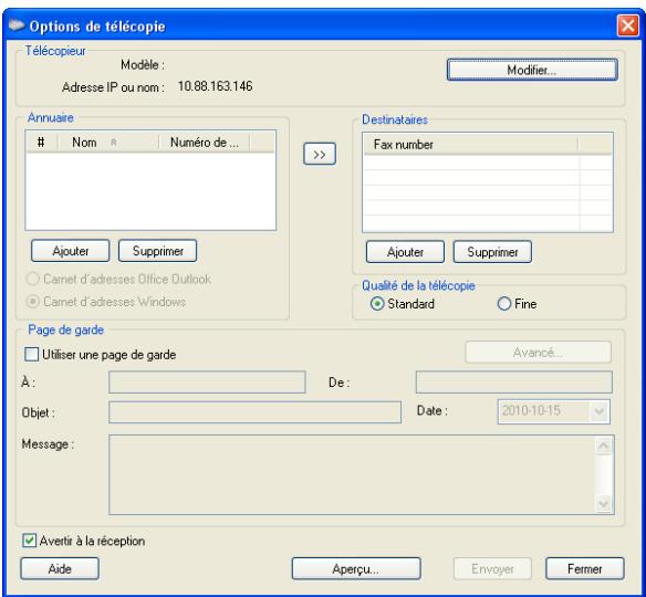 SAMSUNG CLX-9250ND - Envoi d'une télécopie (Windows) - 2