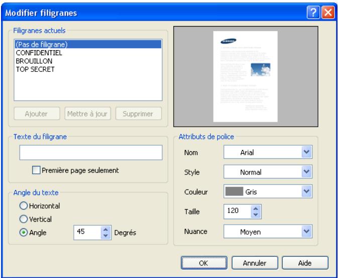 SAMSUNG CLX-9250ND - Création d'un filigrane - 1