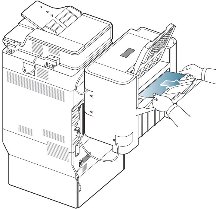 SAMSUNG CLX-9250ND - Bourrage papier à la sortie du finisseur durant l'éjection vers le bac principal - 5