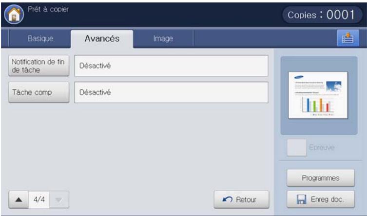 SAMSUNG CLX-9250ND - Onglet Avancés - 4