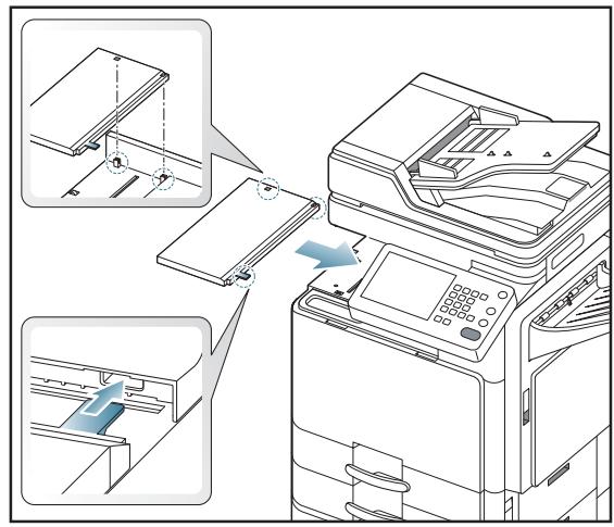 SAMSUNG CLX-9250ND - Bourrage papier à l'entrée du mécanisme de livret (finisseur de livret 3 250 feuilles uniquement) - 7