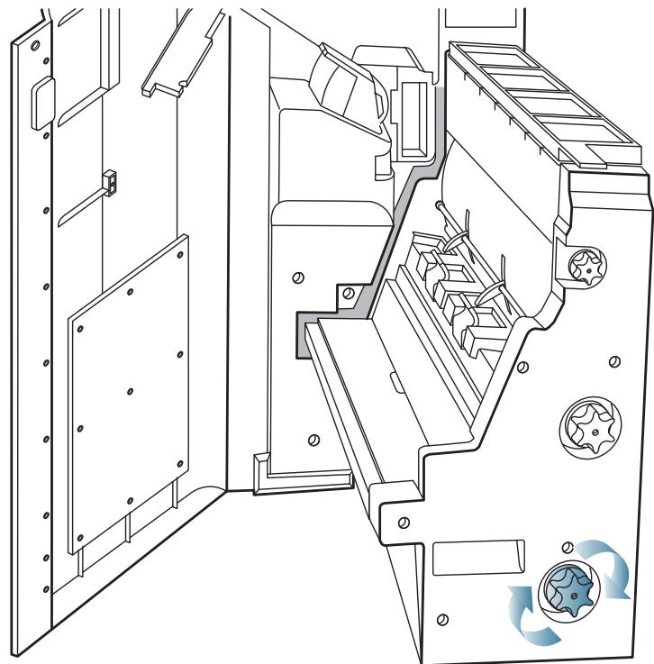 SAMSUNG CLX-9250ND - Bourrage papier après le piage de livre (finisseur de livre 3 250 feuilles uniquement) - 4