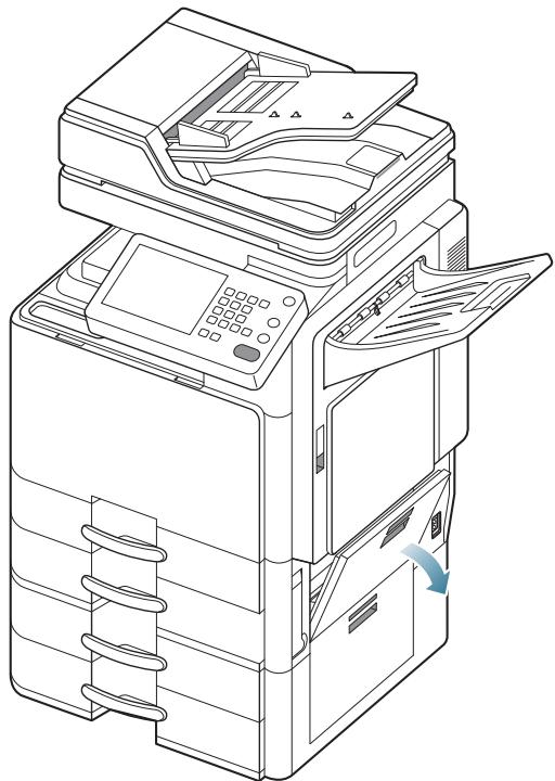 SAMSUNG CLX-9250ND - Bourrage papier dans le bac 2 - 2