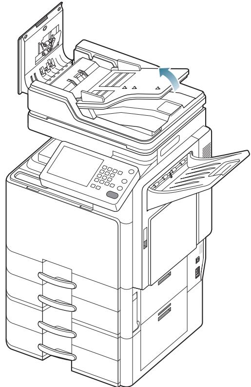 SAMSUNG CLX-9250ND - Bourrage du papier d'origine lors de l'inversion du papier dans le scanner - 3