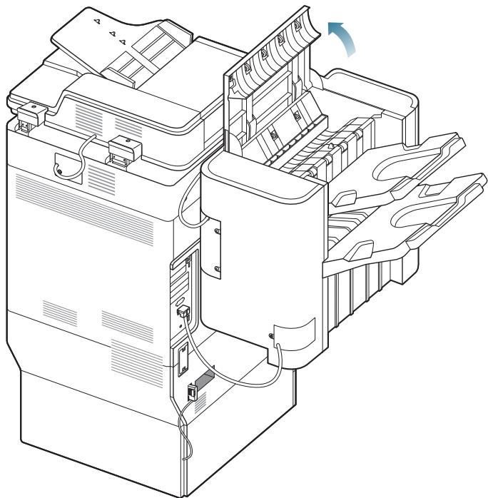 SAMSUNG CLX-9250ND - Bourrage papier à la sortie du finisseur durant l'éjection vers le bac supérieur - 2
