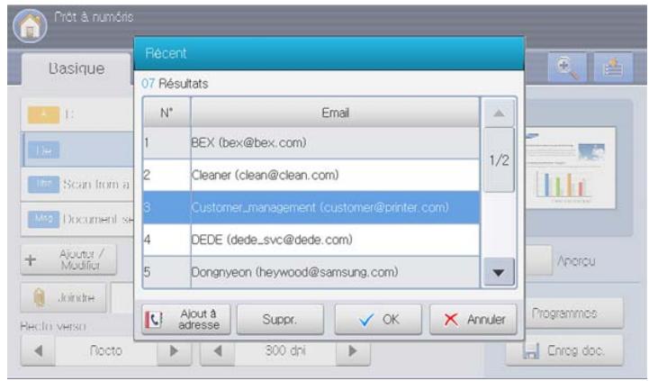 SAMSUNG CLX-9250ND - Nouvel envoi à la dernière adressélectronique - 1