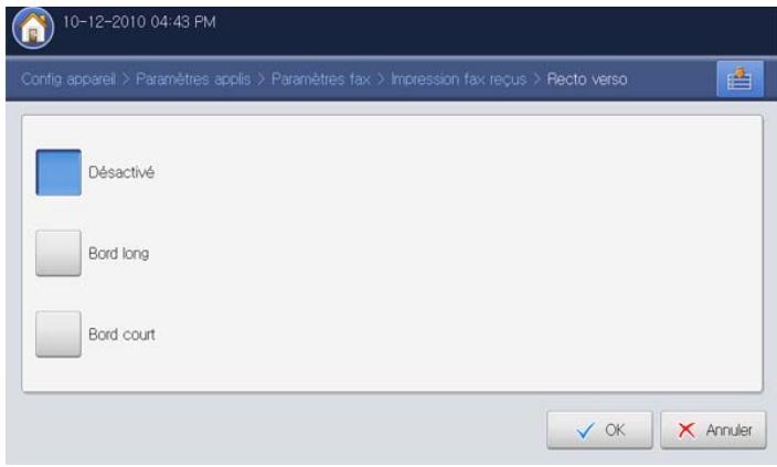 SAMSUNG CLX-9250ND - Impression de télécopies reçues en recto/verso - 2
