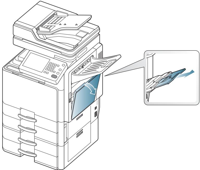 SAMSUNG CLX-9350ND - Conseils pour l'utilisation du bac polyvalent - 1