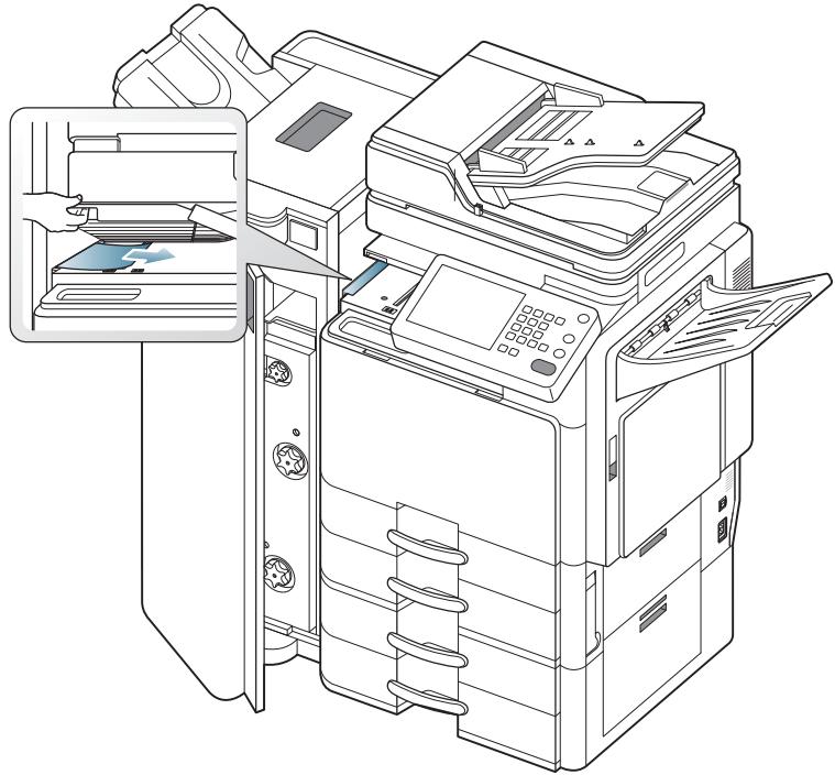 SAMSUNG CLX-9350ND - Bourrage papier à l'entrée du mécanisme de livret (finisseur de livret 3 250 feuilles uniquement) - 4