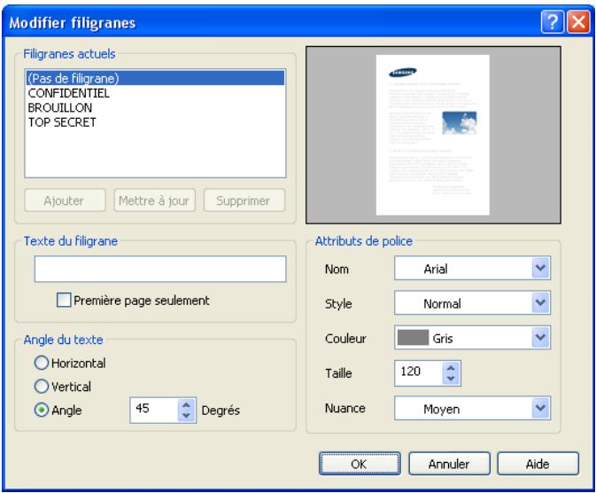 SAMSUNG CLX-9350ND - Création d'un filigrane - 1