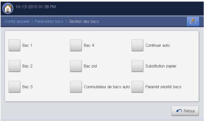 SAMSUNG CLX-9350ND - Réglage du type de papier - 1