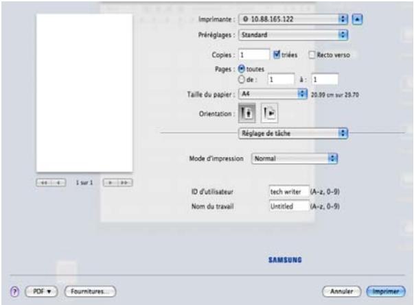 SAMSUNG CLX-9350ND - Réglage de tâche - 1