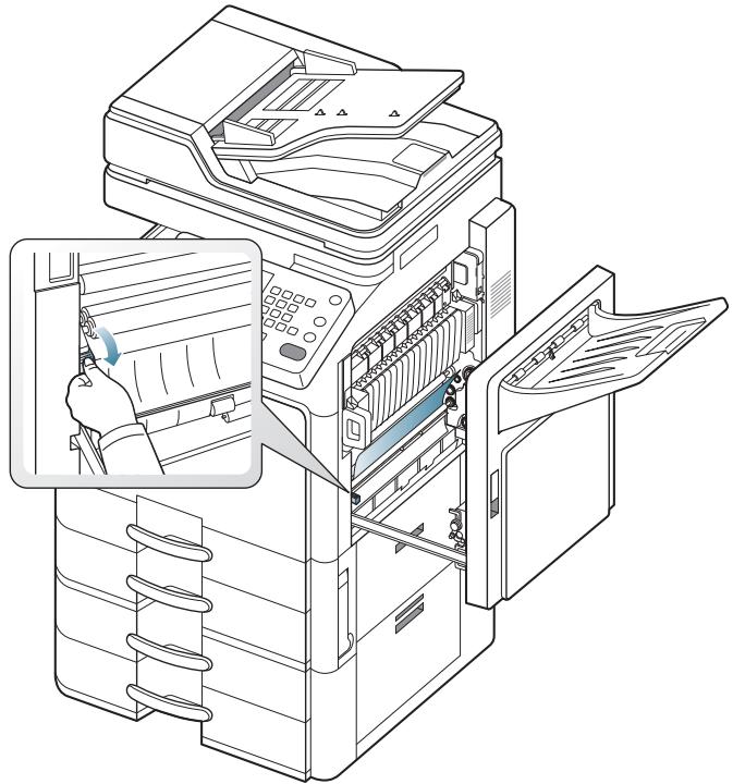 SAMSUNG CLX-9350ND - Bourrage papier à l'intérieur de l'appareil (bourrage à la sortie de l'unité de fusion) - 4