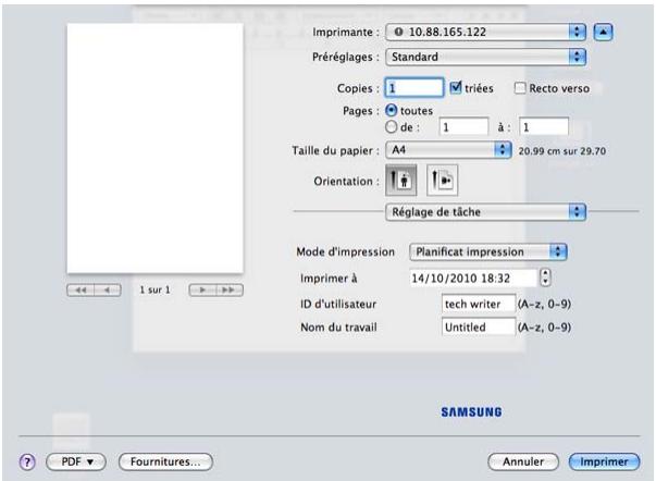 SAMSUNG CLX-9350ND - Réglage de tâche - 5