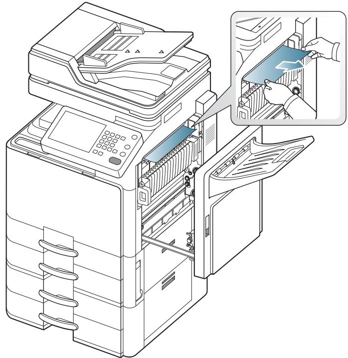 SAMSUNG CLX-9350ND - Bourrage papier en haut du trajet recto/verso (bourrage de retour recto/verso) - 4