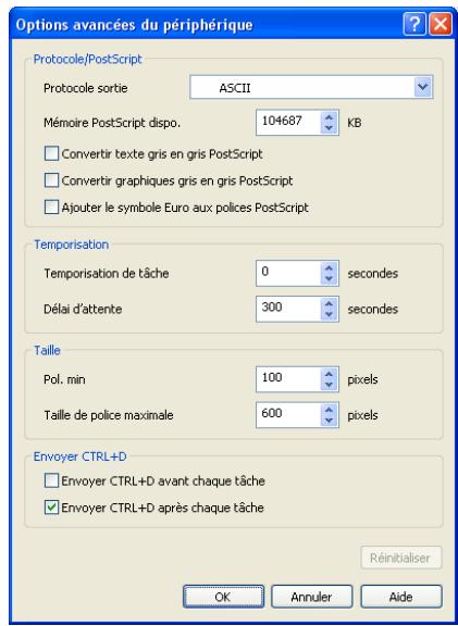 SAMSUNG CLX-9350ND - Réglage des Options du périphérique - 5