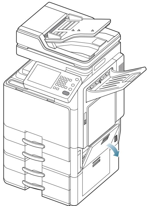 SAMSUNG CLX-9350ND - Bourrage papier dans le bac 2 - 2