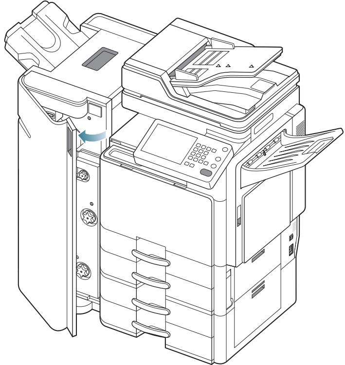 SAMSUNG CLX-9350ND - Bourrage papier après le pliage de livret (finisseur de livret 3 250 feuilles uniquement) - 2
