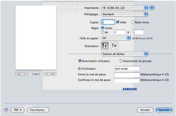 SAMSUNG CLX-9350ND - Gestion de tâches - 1
