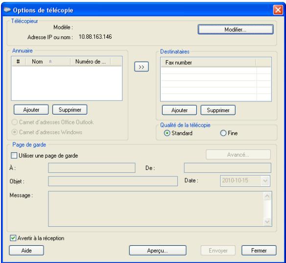 SAMSUNG CLX-9350ND - Envoi d'une télécopie (Windows) - 2