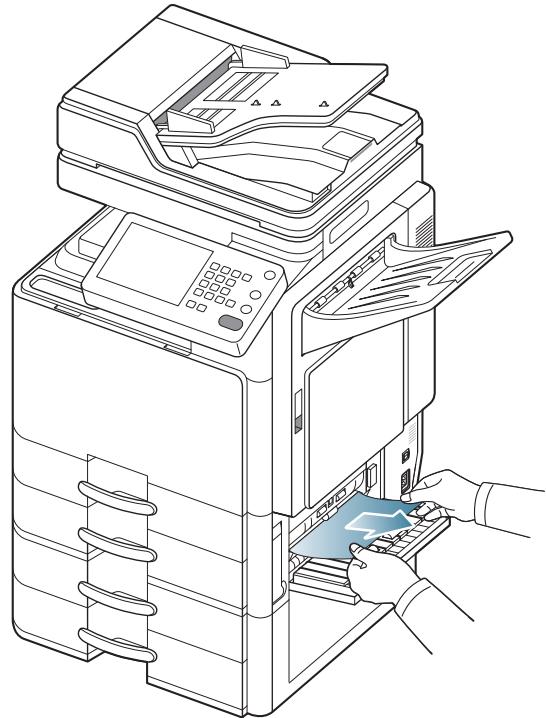 SAMSUNG CLX-9350ND - Bourrage papier dans le bac 2 - 3