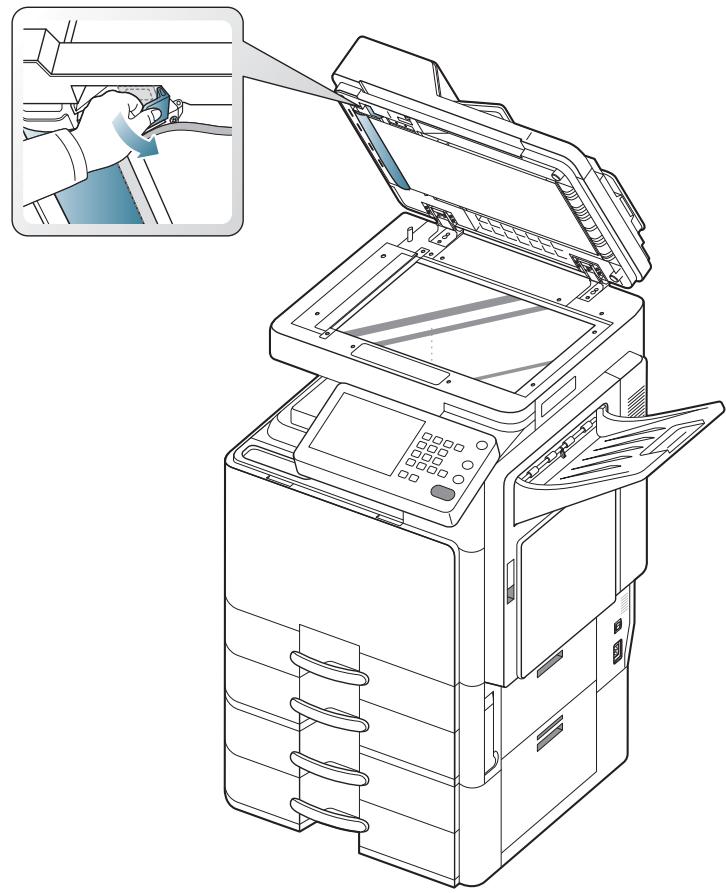 SAMSUNG CLX-9350ND - Bourrage du papier d'origine dans le scanner - 5