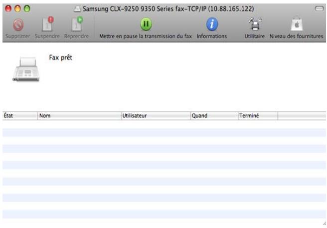 SAMSUNG CLX-9350ND - Envoi d'une télécopie (Macintosh) - 4