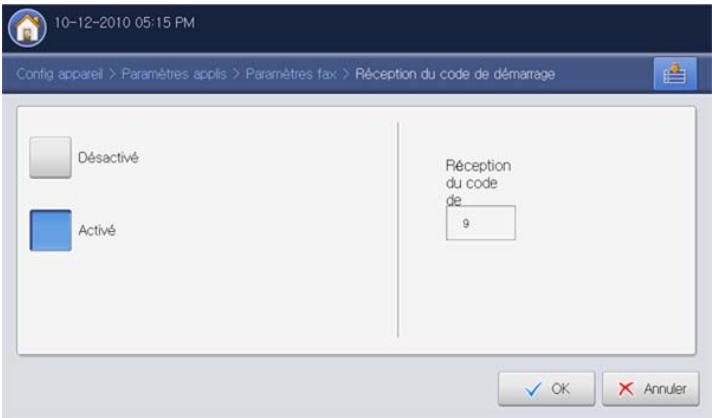 SAMSUNG CLX-9350ND - Réception manuelle de télécopies avec un téléphone auxiliaire - 1