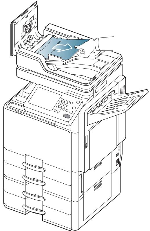 SAMSUNG CLX-9350ND - Bourrage du papier d'origine devant le scanner - 3