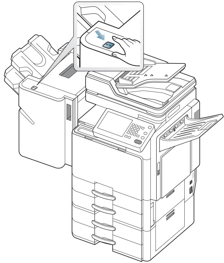 SAMSUNG CLX-9350ND - Utilisation de l'agrafeuse manuelle - 2
