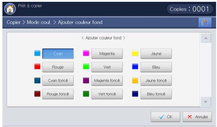 SAMSUNG CLX-9350ND - Sélection du mode de couleur - 23