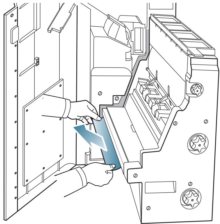 SAMSUNG CLX-9350ND - Bourrage papier après le pliage de livret (finisseur de livret 3 250 feuilles uniquement) - 6
