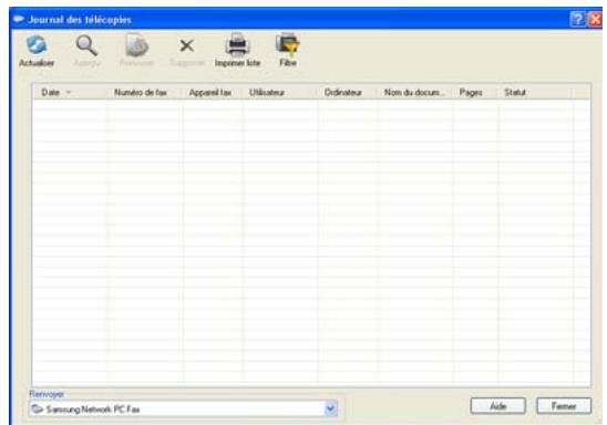 SAMSUNG CLX-9350ND - Consultation d'une liste de télécopies envoyées (Windows) - 1